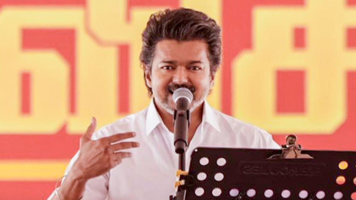 TVK प्रमुख विजय ने डीएमके पर जमकर निशाना साधा (File Photo: PTI)