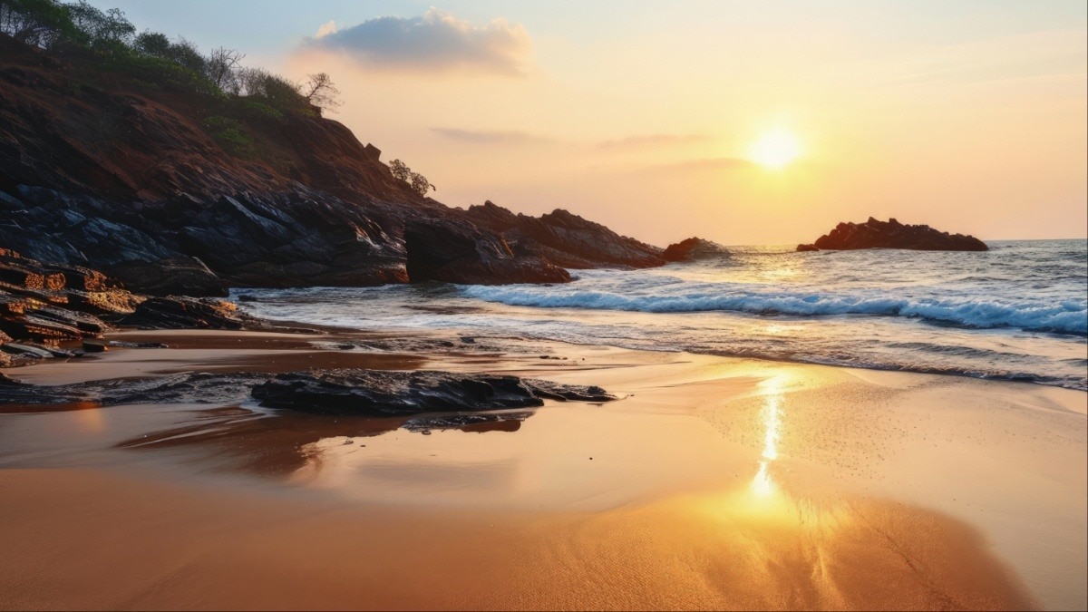 भारत के इन 5 बीच पर देखें सबसे खूबसूरत सनसेट, नजारा जीत लेगा दिल (photo- adobe stock)