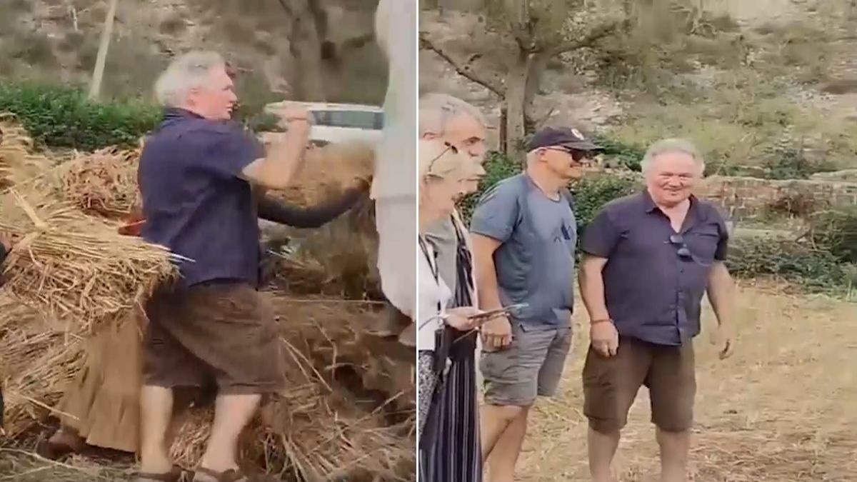 किसानों के साथ खेतों में काम करने लगे फ्रांस के पर्यटक, दिल छू लेगा अंदाज