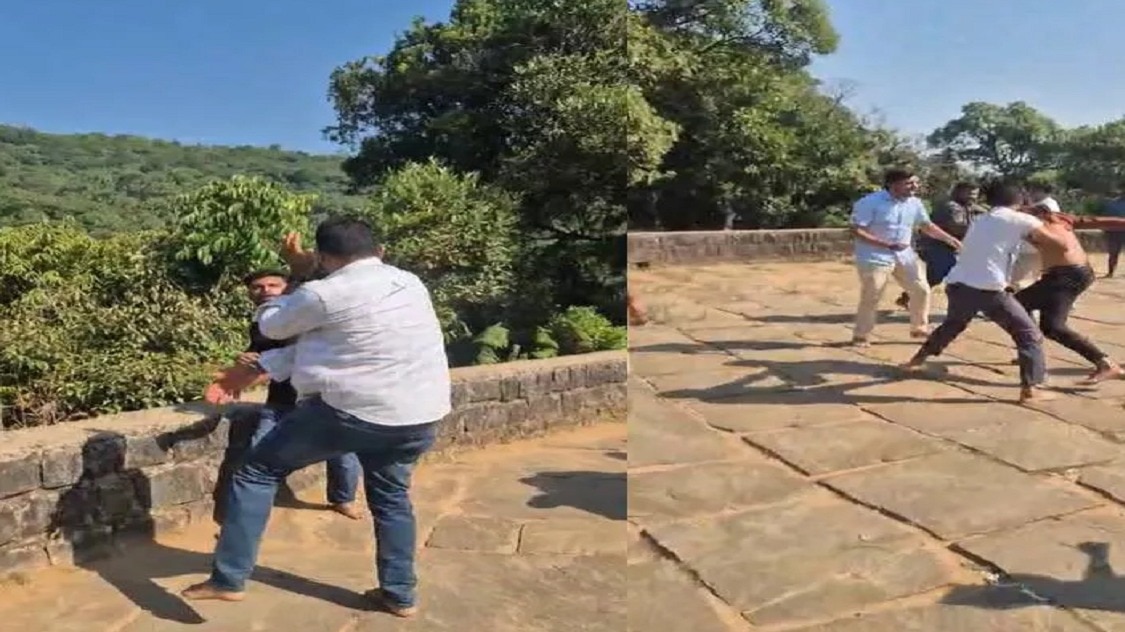 घटना में 4 से 5 फोटोग्राफर घायल हो गए. (Photo: Screengrab)