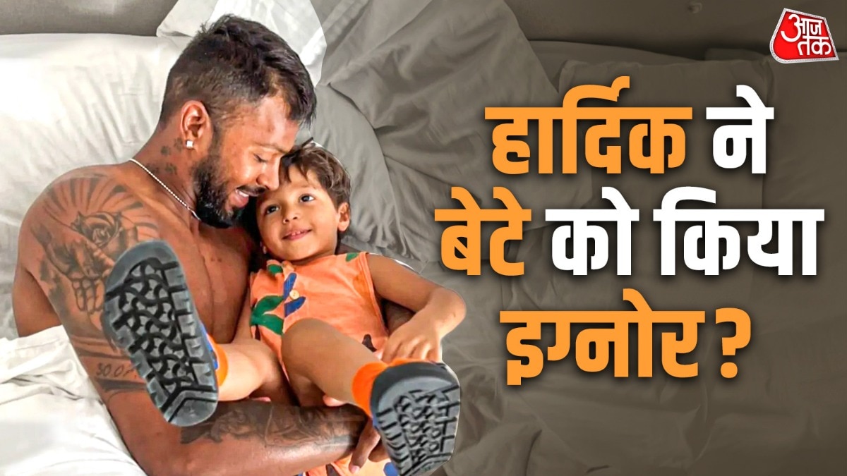 बेटे संग दिखे हार्दिक पंड्या (Photo:Social Media)