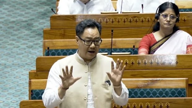 किरेन रिजिजू ने लोकसभा में किया पीएम मोदी के बयान का जिक्र (Photo: Screengrab)