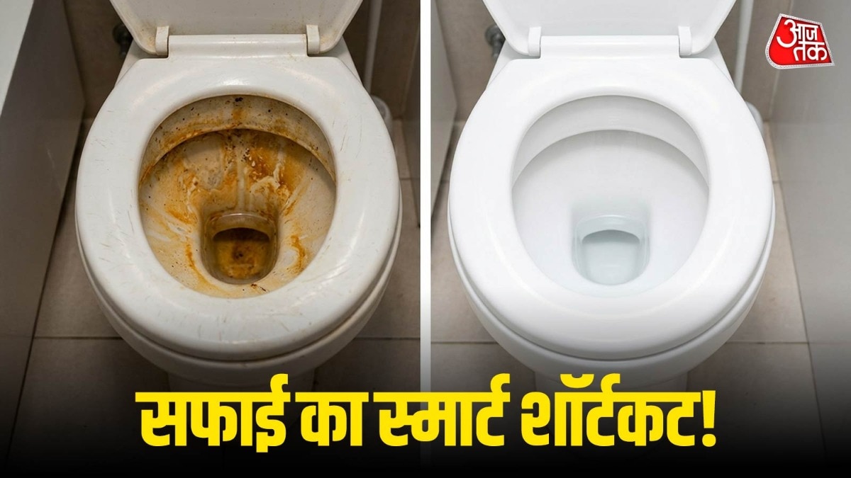अब ब्रश रगड़ने का झंझट खत्म! बस 2 चीजों से चमक उठेगी टॉयलेट सीट