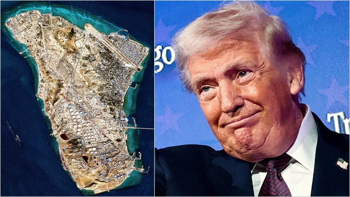 डोनाल्ड ट्रंप ने ईरान को धमकी दी है कि स्ट्रेट ऑफ होर्मुज नहीं खोला तो खार्ग द्वीप पर हमला कर देंगे. (Photo: Getty/Reuters)