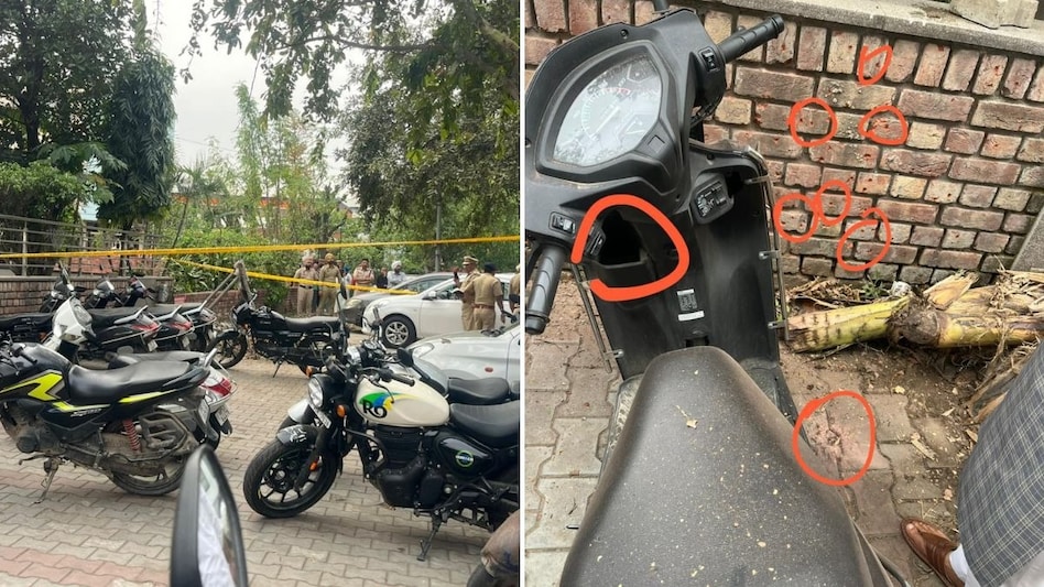 चंडीगढ़ में बीजेपी दफ्तर के बाहर ब्लास्ट हुआ है. (Photo: ITG)