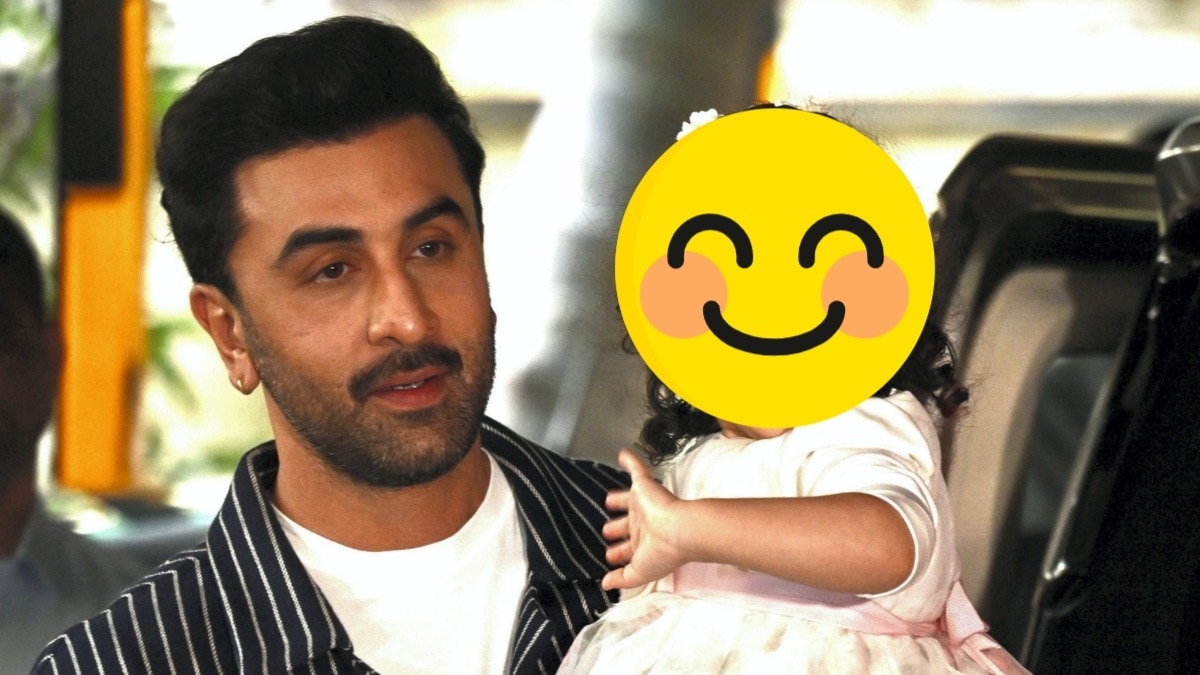 Ranbir Kapoor with daughter Raha kapoor