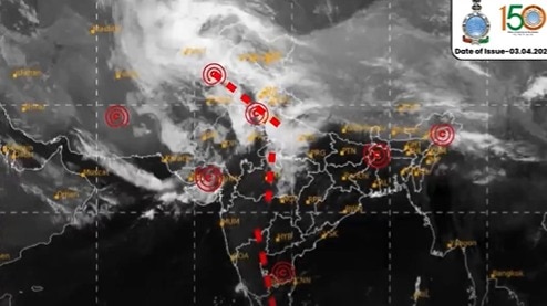 IMD ने जारी किया आंधी, बारिश और ओलों का अलर्ट  (Photo-IMD)