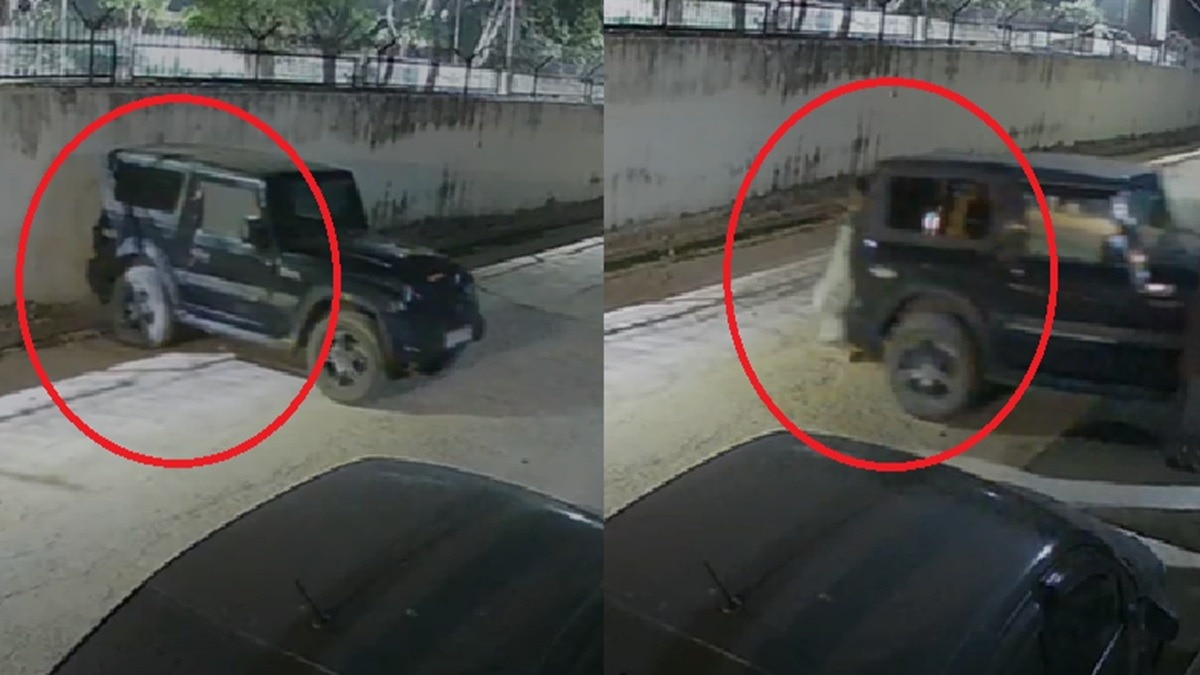 Thar पार्क कर रहा था पोता, तभी लग गया बैक गियर... दादी की दर्दनाक मौत- VIDEO