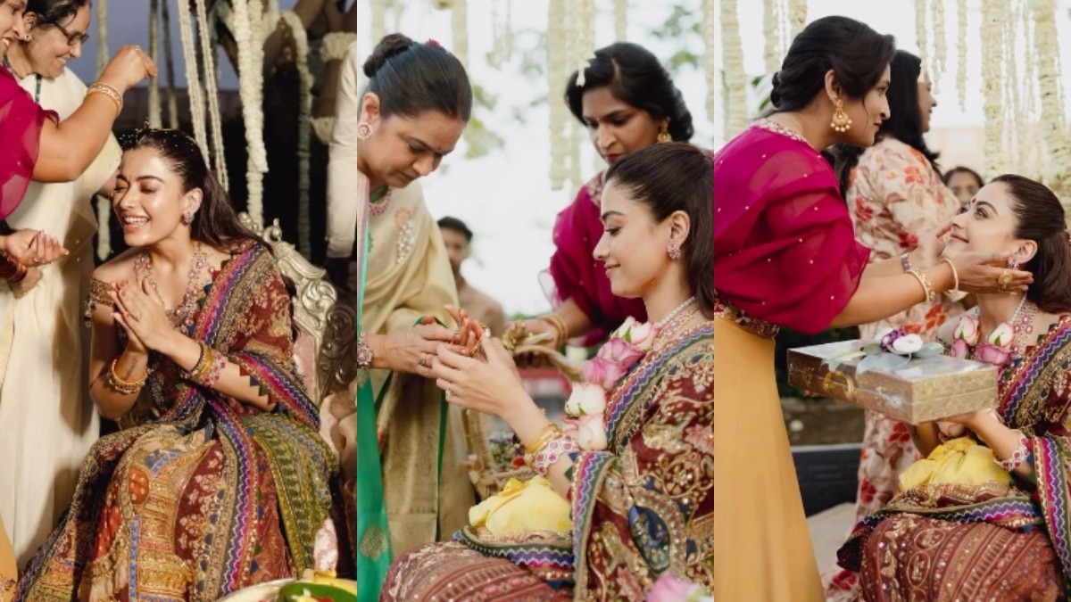 रश्मिका मंदाना की शादी की अनसीन फोटोज (Photo: Instagram/shilpavenepally)