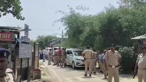 इलाके में देर शाम तक सर्च ऑपरेशन चला.(Photo: Screengrab)