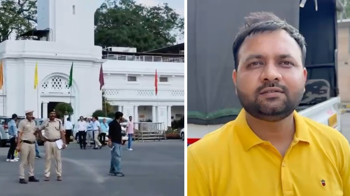 चश्मदीद ने बताया कैसे कार गेट तोड़कर दिल्ली विधानसभा के परिसर में घुसी (Photo: ITG / Arvind Ojha)