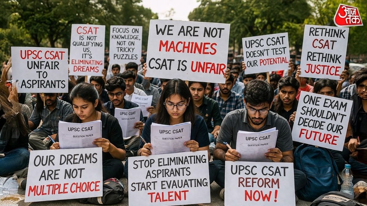 UPSC CSAT को लेकर क्यों बढ़ रहा है विवाद? (Photo: ITG) 