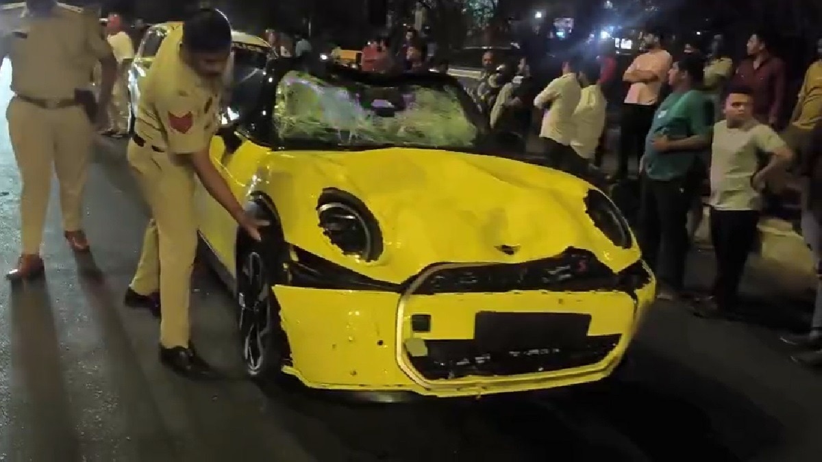 Goa accident Mini Cooper crash woman death 