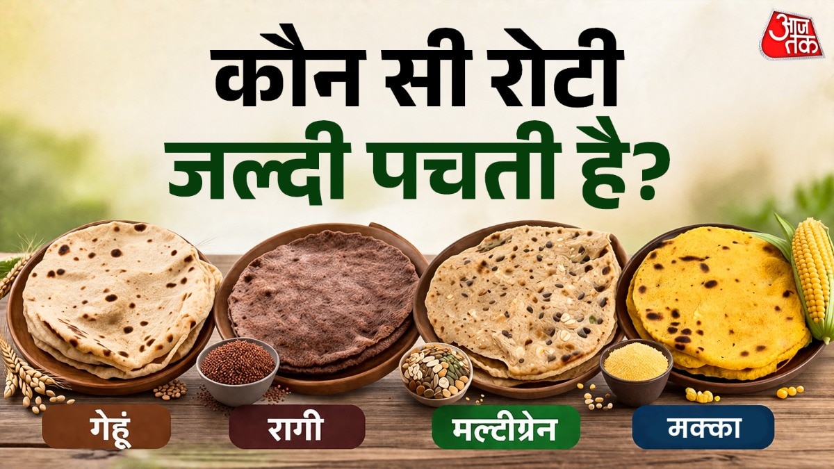 Which type of roti is the easiest to digest?