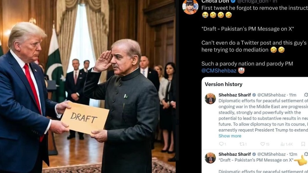 अक्ल है नहीं, नकल ही करेंगे पाकिस्तानी...! अंग्रेजी पोस्ट पर घिर गए शहबाज शरीफ