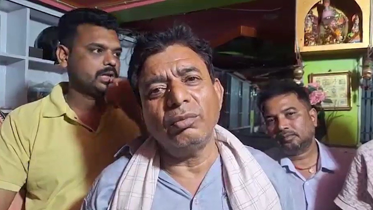 आभूषण व्यापारी, जिसके साथ 20 लाख की हुई लूट. (Photo: Screengrab)