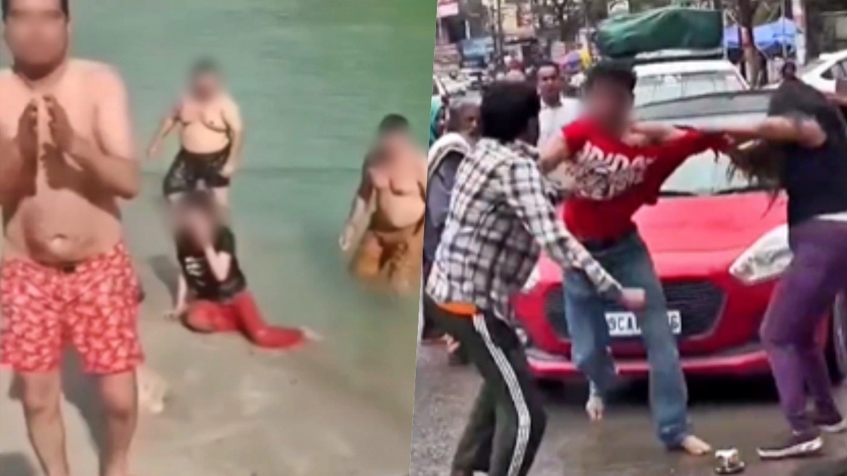 ऋषिकेश में दारू पार्टी के वीडियो वायरल (Photo- Screengrab)