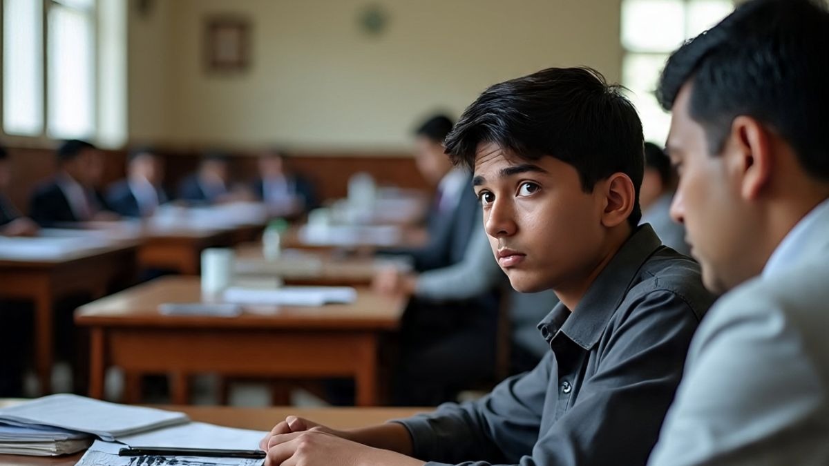 मंत्रालय परिसर में कराया फर्जी इंटरव्यू. (Photo: AI-generated)