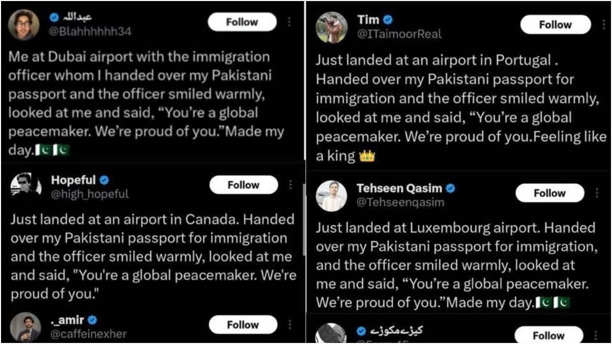 Pakistani passport viral tweet