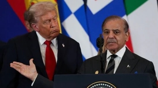 US President Donald Trump and Pakistan PM Shehbaz Sharif 