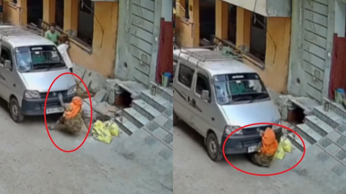 ड्राइवर फरार.(Photo: Screengrab)