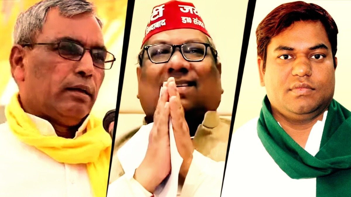 ओम प्रकाश राजभर और मुकेश सहनी के चक्रव्यूह में फंसे संजय निषाद (Photo-ITG)