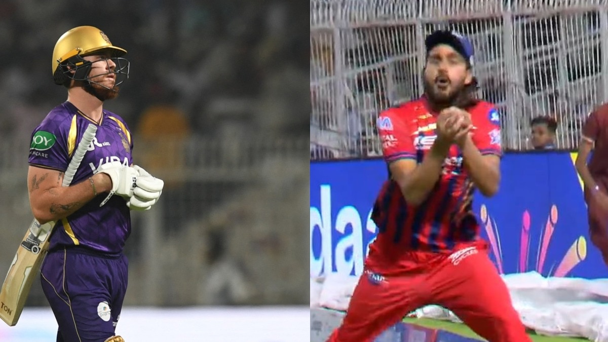 दिग्वेश राठी के कैच पर बखेड़ा खड़ा हो गया. (Photo: Reuters/Screengrab)