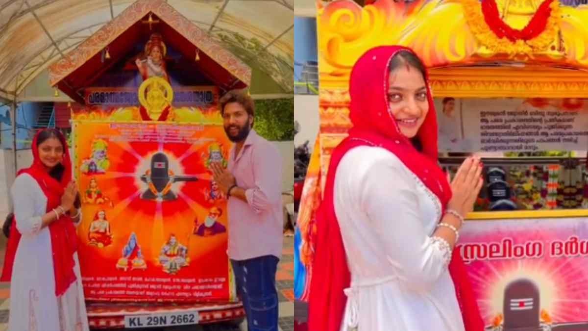 भक्ति में लीन मोनालिसा-फरमान (Photo: Instagram/monalisabhosle_official)