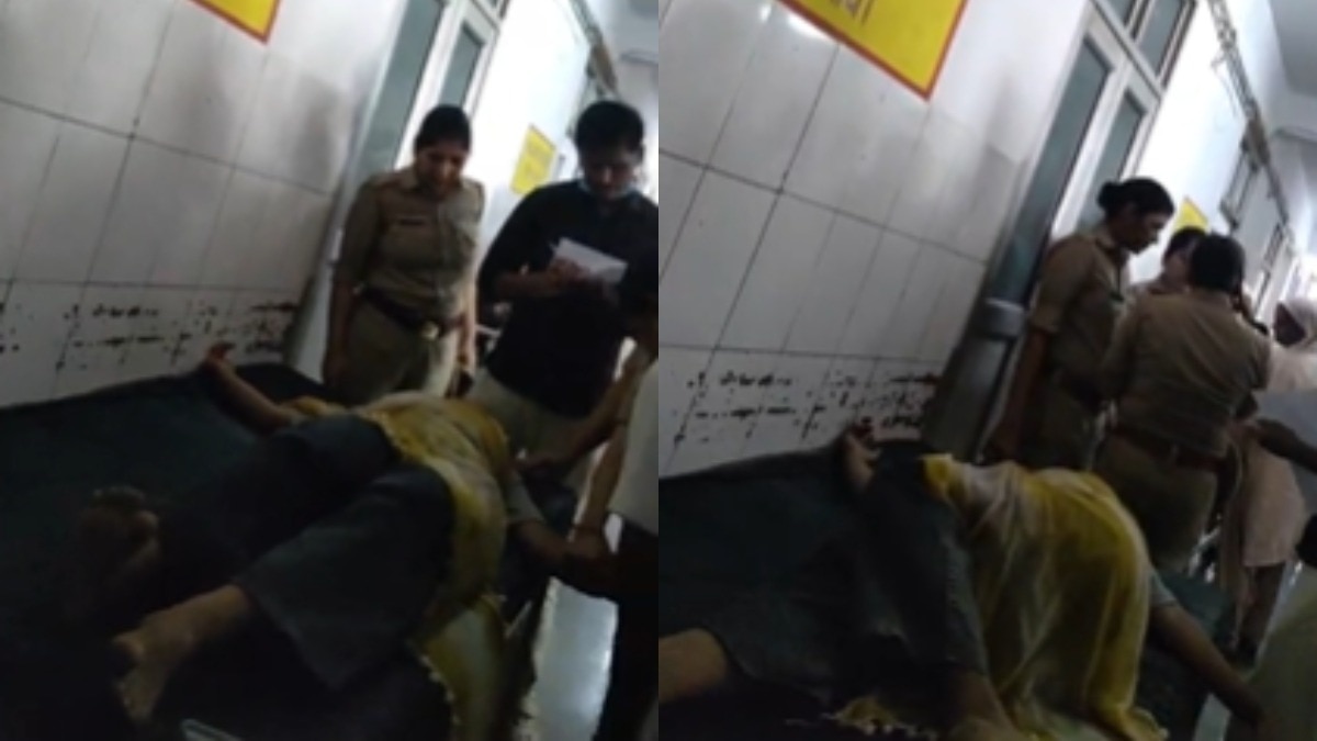 युवती अस्पताल में भर्ती.(Photo: Screengrab)