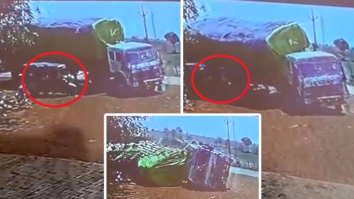  ऑटो में सवार होकर शिवपुरी से राजगढ़ जा रहा था नवविवाहित जोड़ा.(Photo:Screengrab)