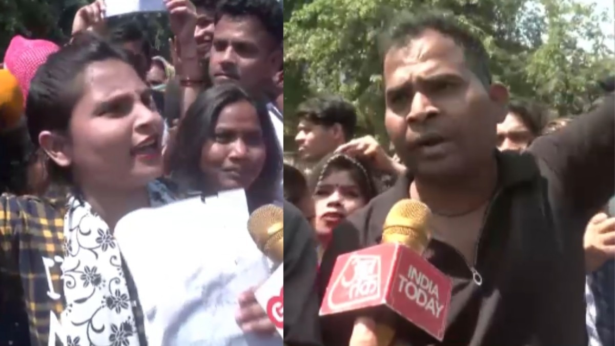 नोएडा में कर्मचारियों ने सैलरी को लेकर किए जा रहे  प्रदर्शन के दौरान कंपनियों की पोल भी खोल दी (Photo: ITG)