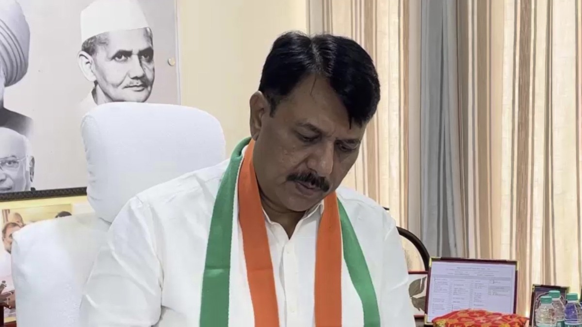 कांग्रेस के प्रदेश अध्यक्ष अमित चावड़ा ने आरोप लगया कि प्रशासन और पुलिस भाजपा के इशारे पर काम कर रही है. (Photo: ITG)