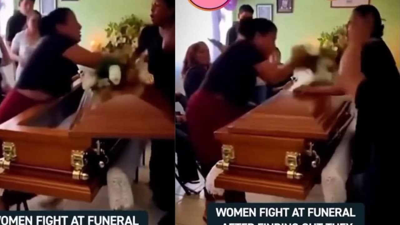 वो मेरा था!... ताबूत के ऊपर भिड़ीं दो गर्लफ्रेंड्स, VIDEO वायरल