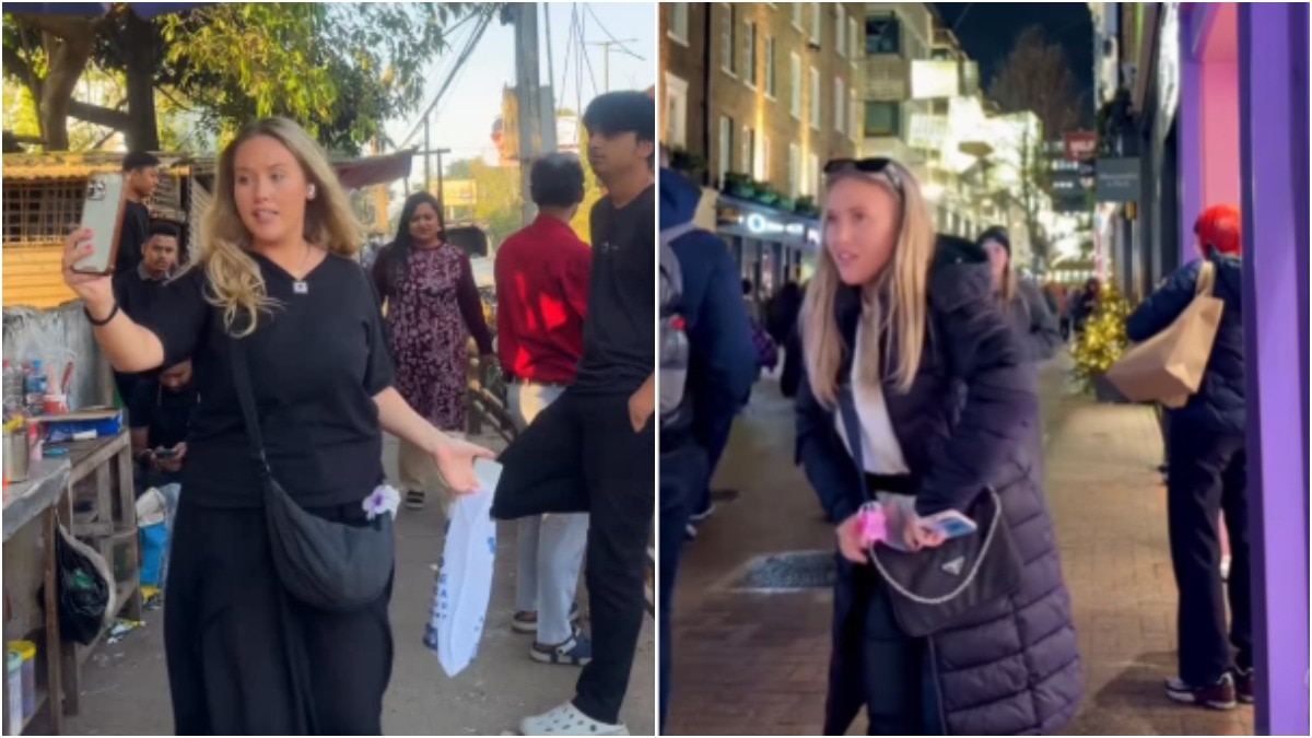 भारत को लंदन से ज्यादा सेफ बताने वाली विदेशी महिला का वीडियो वायरल (Photo - Instagram/@discoverwithemma_)