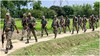 Central Reserve Police Force personnel patrol amid heightened security ahead of the West Bengal Assembly elections, at Hariyakuri village in Malda Central Reserve Police Force personnel patrol amid heightened security ahead of the West Bengal Assembly elections, at Hariyakuri village in Malda