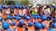 Hundreds of workers went on strike at Prayagraj Power Generation Corporation Limited power plant Hundreds of workers went on strike at Prayagraj Power Generation Corporation Limited power plant