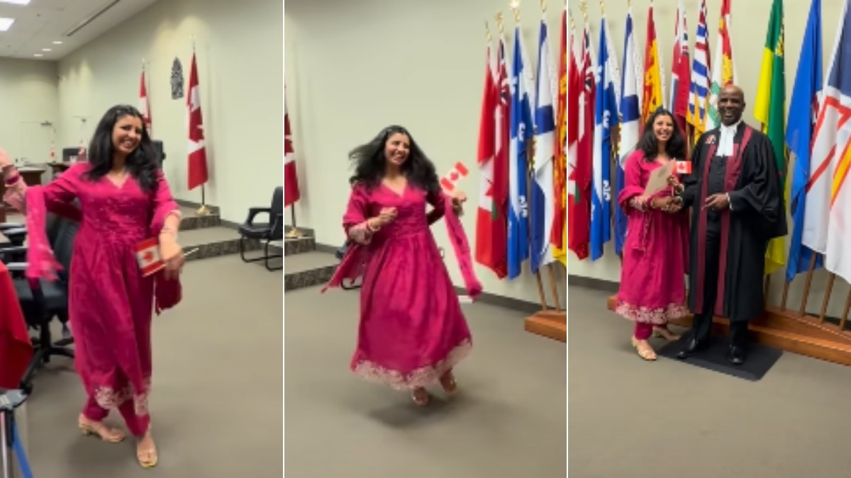 गरबा करते हुए महिला ने ली कनाडाई नागरिकता, वीडियो वायरल
