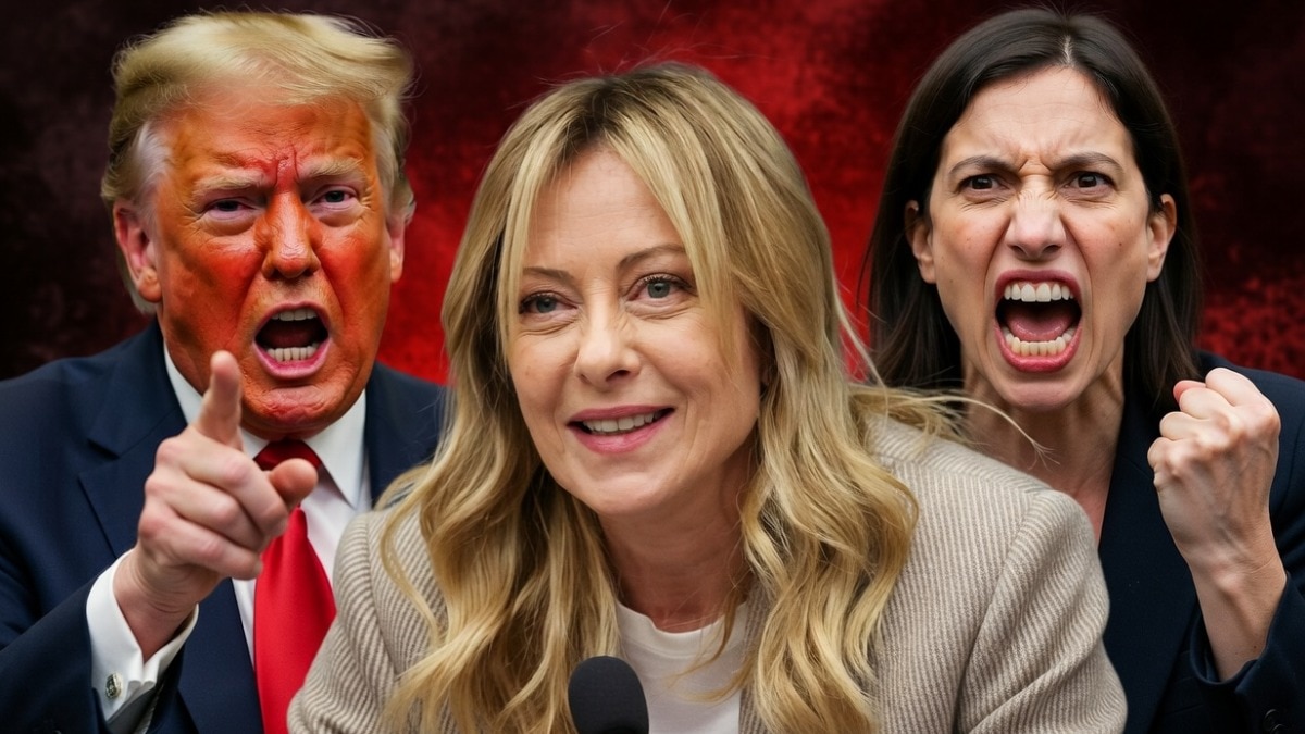 मेलोनी के अपमान पर ट्रंप को इटली की नेता प्रतिपक्ष ने जवाब दिया है. (Photo: AI))