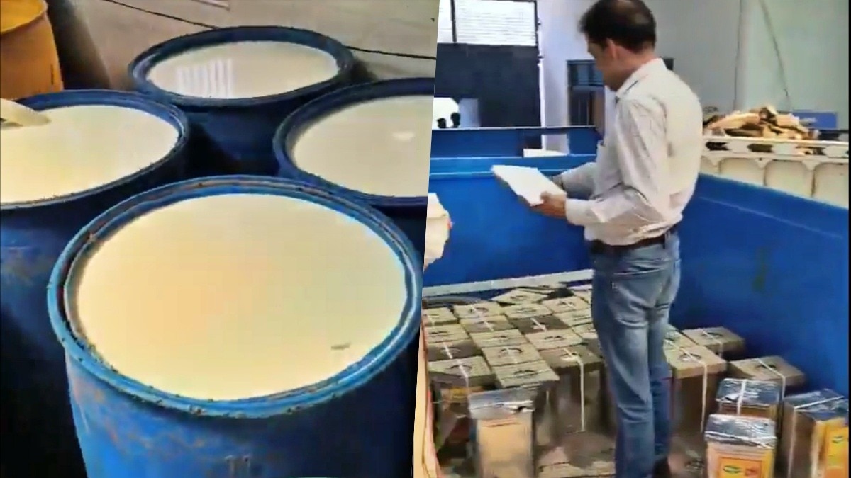 Fake paneer was being produced at factory in Meerut. (Photo: Screengrab)