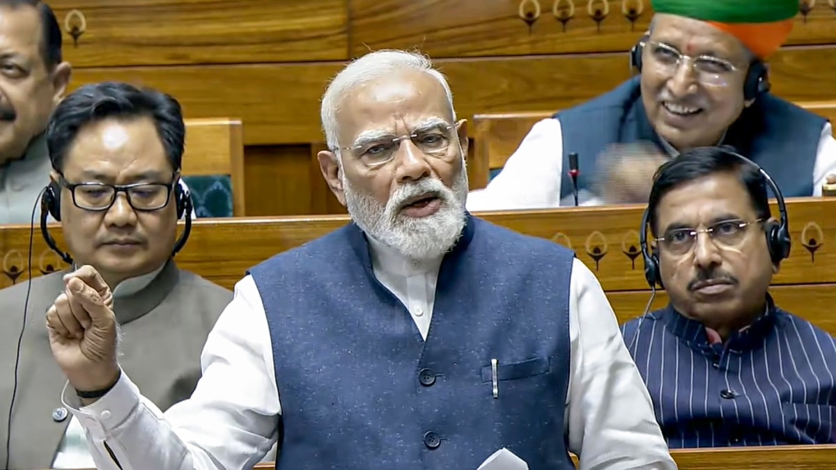 वोटिंग से पहले पीएम मोदी की बड़ी अपील. (Visual: Sansad TV via PTI)