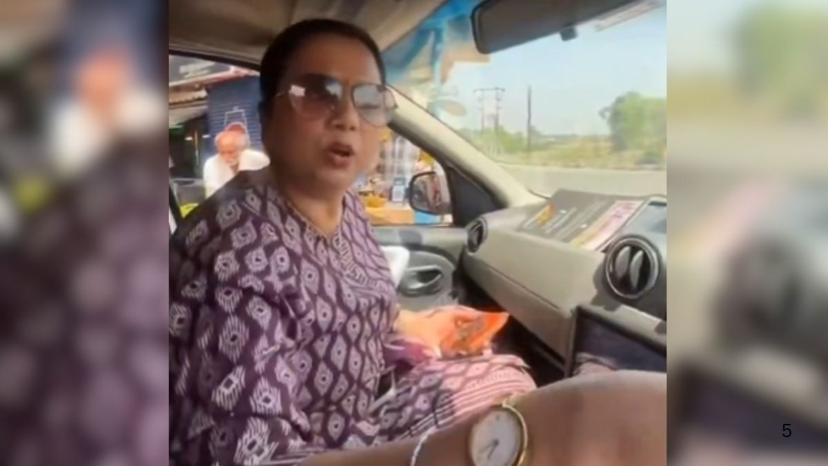 भीख मांगने वाली महिला को कार में बैठी एक लेडी ने दिया जॉब का ऑफर (Photo - X/@@gharkekalesh)