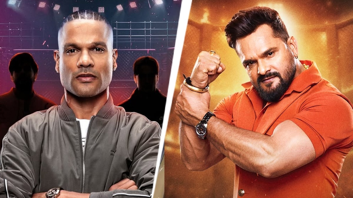 रियलिटी शो में खेसारी ने लगाए ठुमके, भोजपुरी गाने पर नाचे शिखर धवन