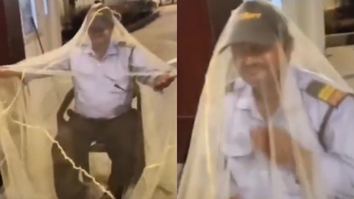 यह वीडियो हैदराबाद की एक आवासीय सोसाइटी का बताया जा रहा है (Photo:Insta/@SurajKrBauddh)