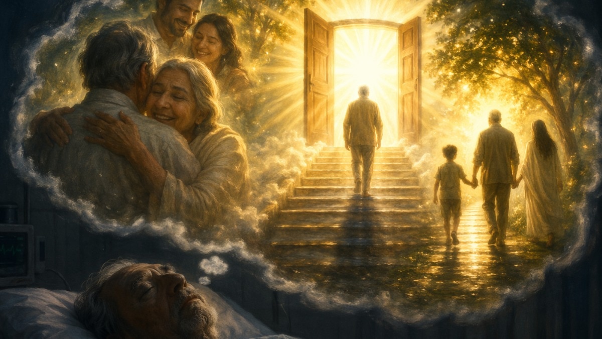 रिसर्च में पाया गया कि जीवन के आखिरी समय में लोगों के सपनों में कुछ आम चीजें बार-बार दिखाई देते हैं. ( Photo: AI Generated)