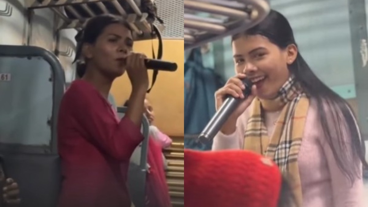 लोकल ट्रेन में गूंजा सुरों का जादू, लड़की की आवाज ने जीत लिया दिल