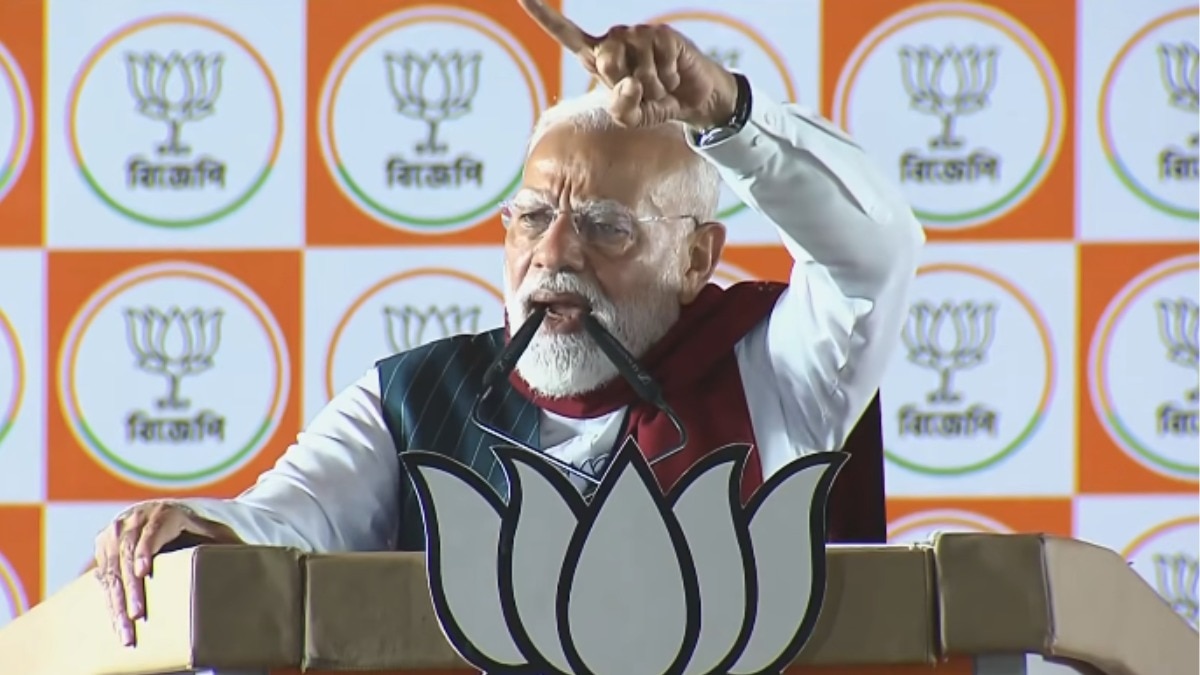 पीएम मोदी ने टीएमसी सरकार को 'निर्मम' बताया. (Photo: Screengrab)