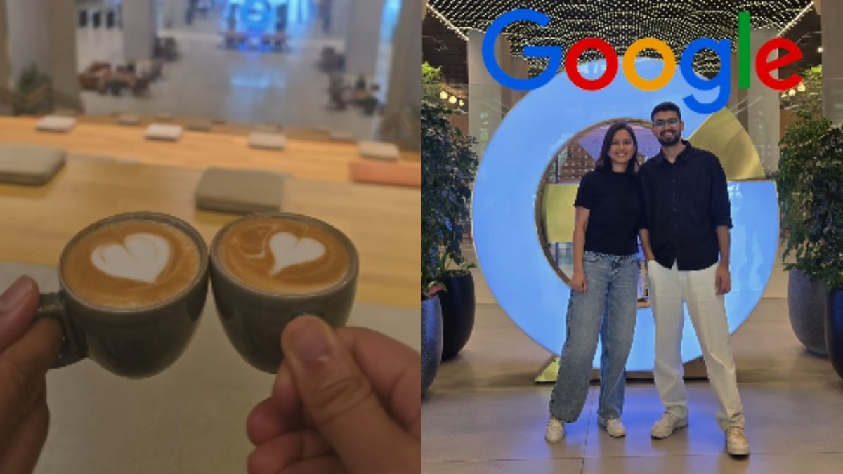 गूगल में जॉब करने का कपल को हो रहा ये फायदा. (Photo : insta/@Deeksha & Gautam) 