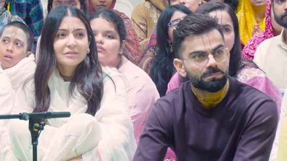 Virat Kohli,Anushka Sharma at Premanand Ji maharaj ashram