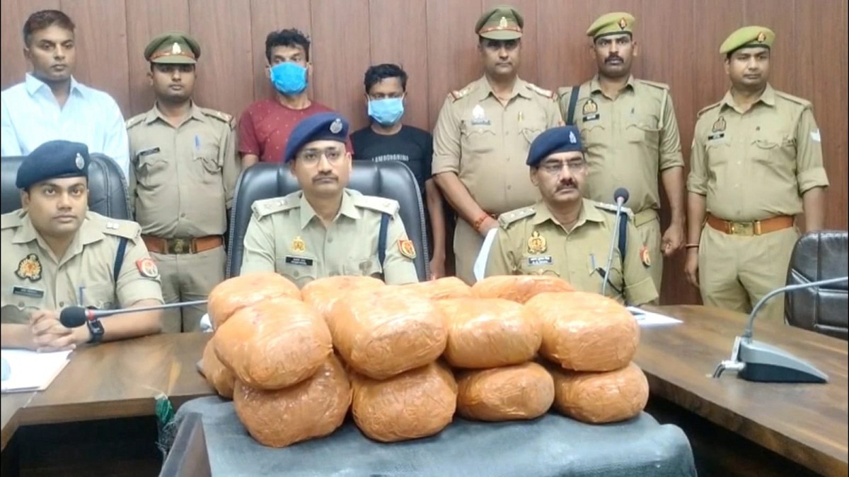 गांजा की कुल कीमत 30 लाख रुपए बताई जा रही है. Photo ITG