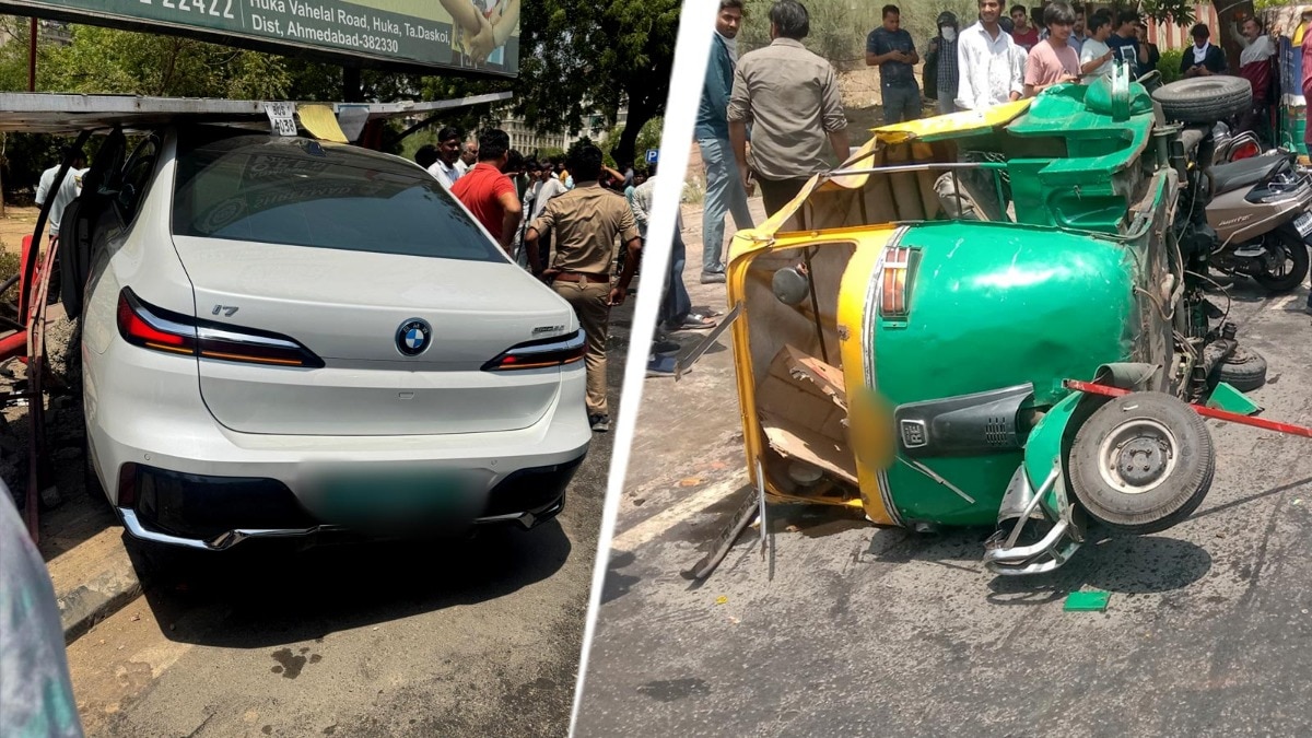 BMW Car Wreaks Havoc